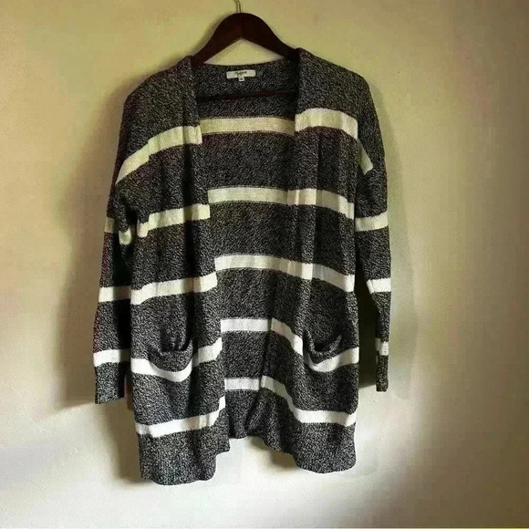 Madewell Striped Open Knit Cardigan - Picture 1 of 3